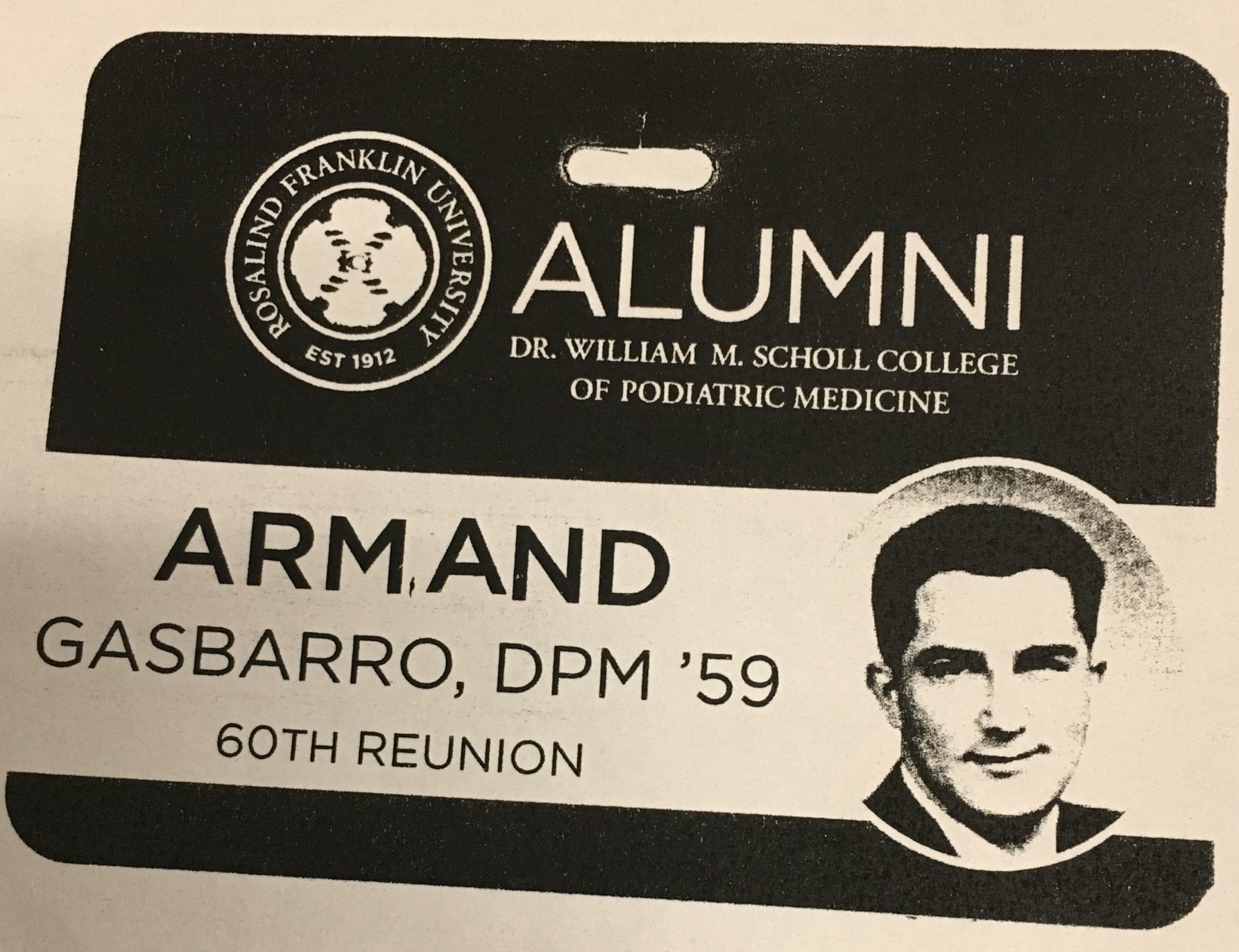 Congratulations, Dr. Armond Gasbarro
